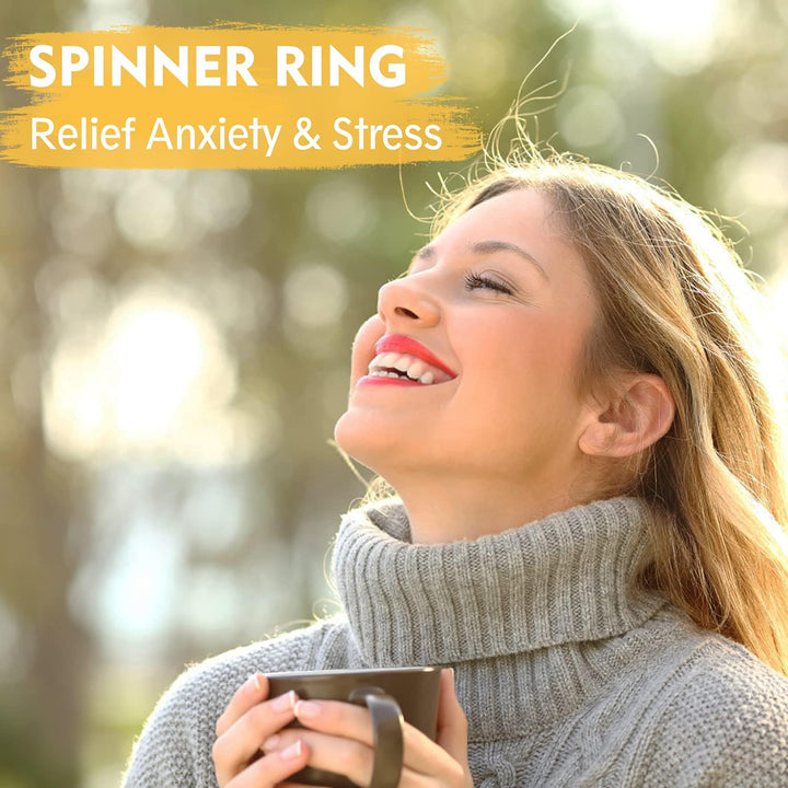 Spinner Ring for Women Anxiety Relief
